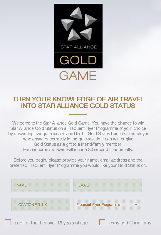 Win Star Alliance Gold!