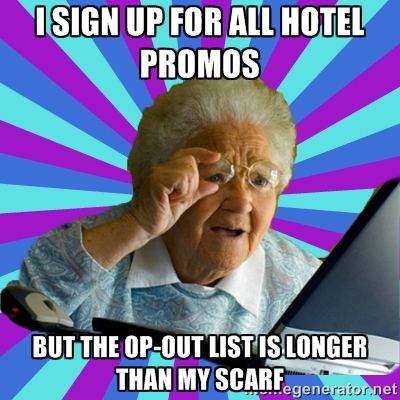 A couple of hotel promotions which I had neglected…