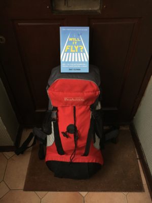 a backpack on the floor