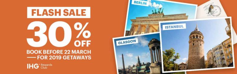 IHG ‘30% off’ Flash Sale – Book by 22nd March