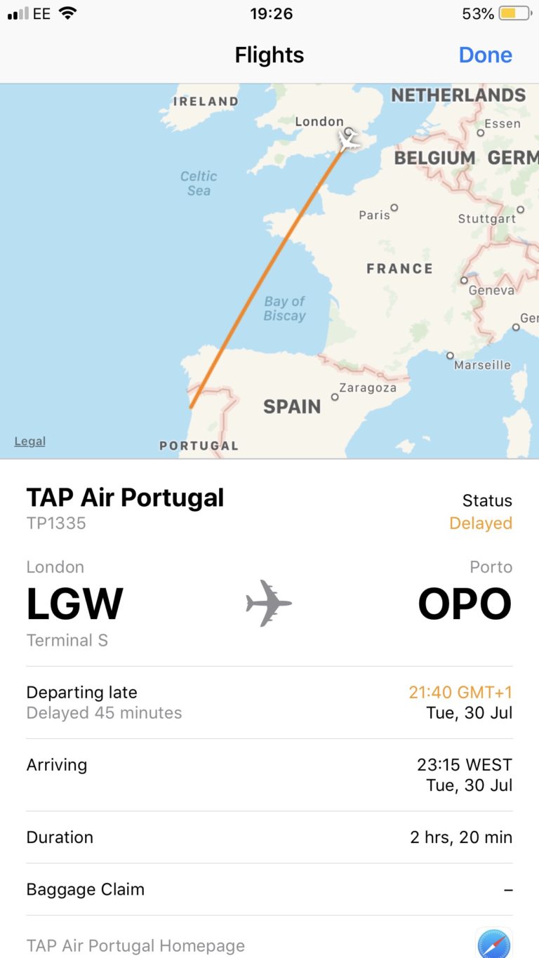 Review: TAP (operated by Portugalia) Short Haul business class – London Gatwick to Porto