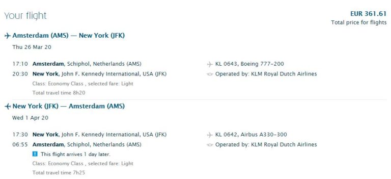 Amsterdam to North America & Caribbean with KLM from €362/$392 [Economy Class]