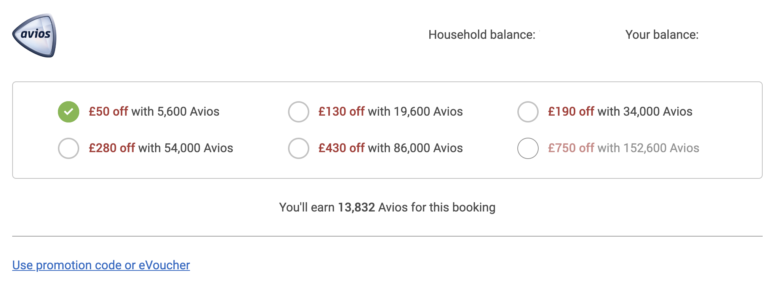 What is the difference between “Part Pay with Avios” and “Avios + Money”?