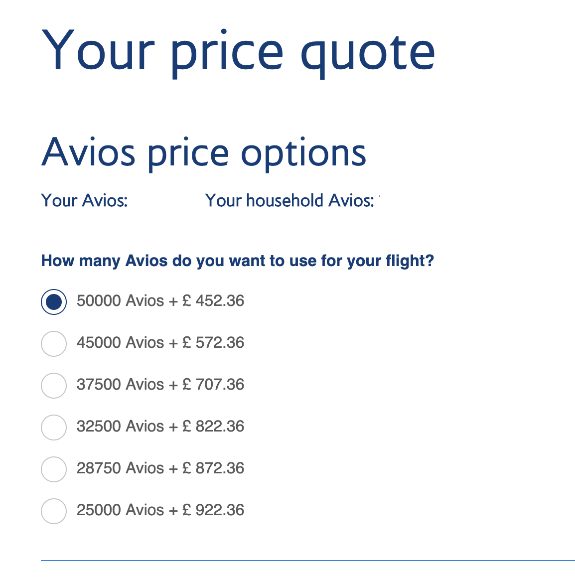 What is the difference between "Part Pay with Avios" and "Avios + Money"? Points to be Made