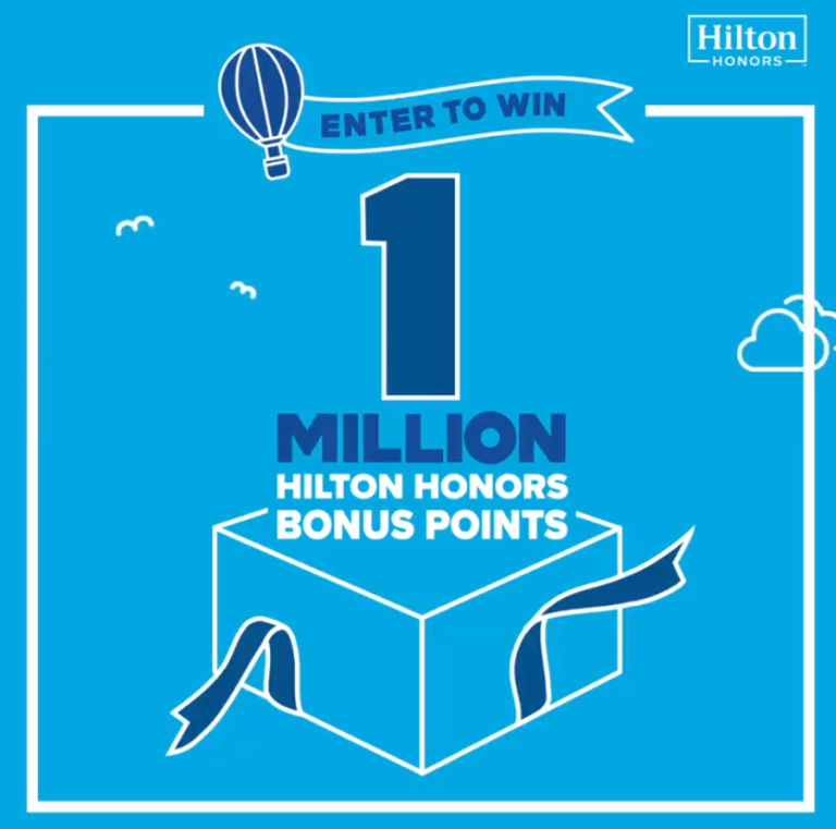 Win 1 million Hilton Honors points – ends 16th October!